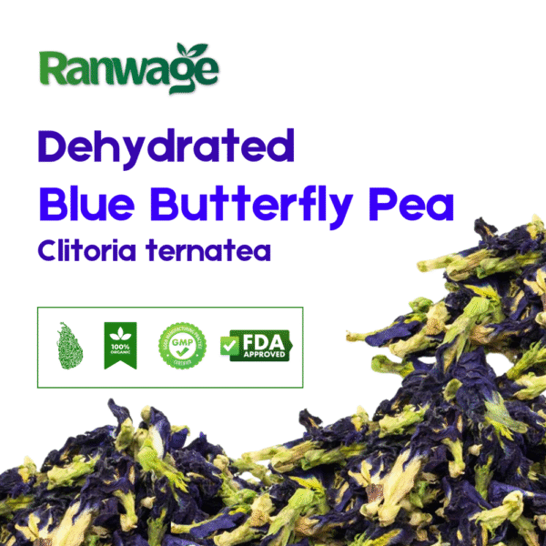 Dried Blue Butterfly Pea Flowers | Clitoria ternatea – 1 Kilo (35.2 Oz) – Free Shipping with UPS