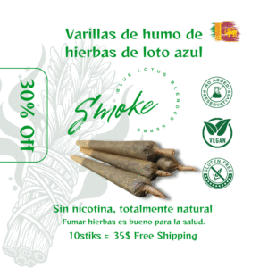 Varillas de humo de hierbas de loto azul | 10stiks | Free Shipping