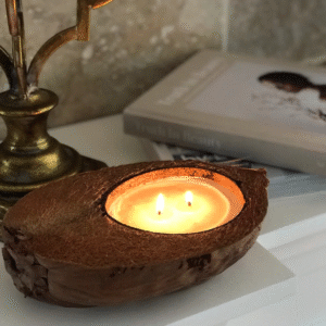 Coconut Husk Candle | Karandakuli USDH Project – Sri Lanka