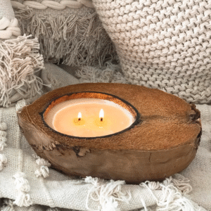 Coconut Husk Candle | Karandakuli USDH Project – Sri Lanka